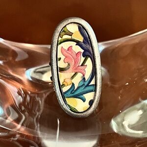 :
Hand-Painted Floral Statement Ring, Local Artist
Unique Well Inspired Design